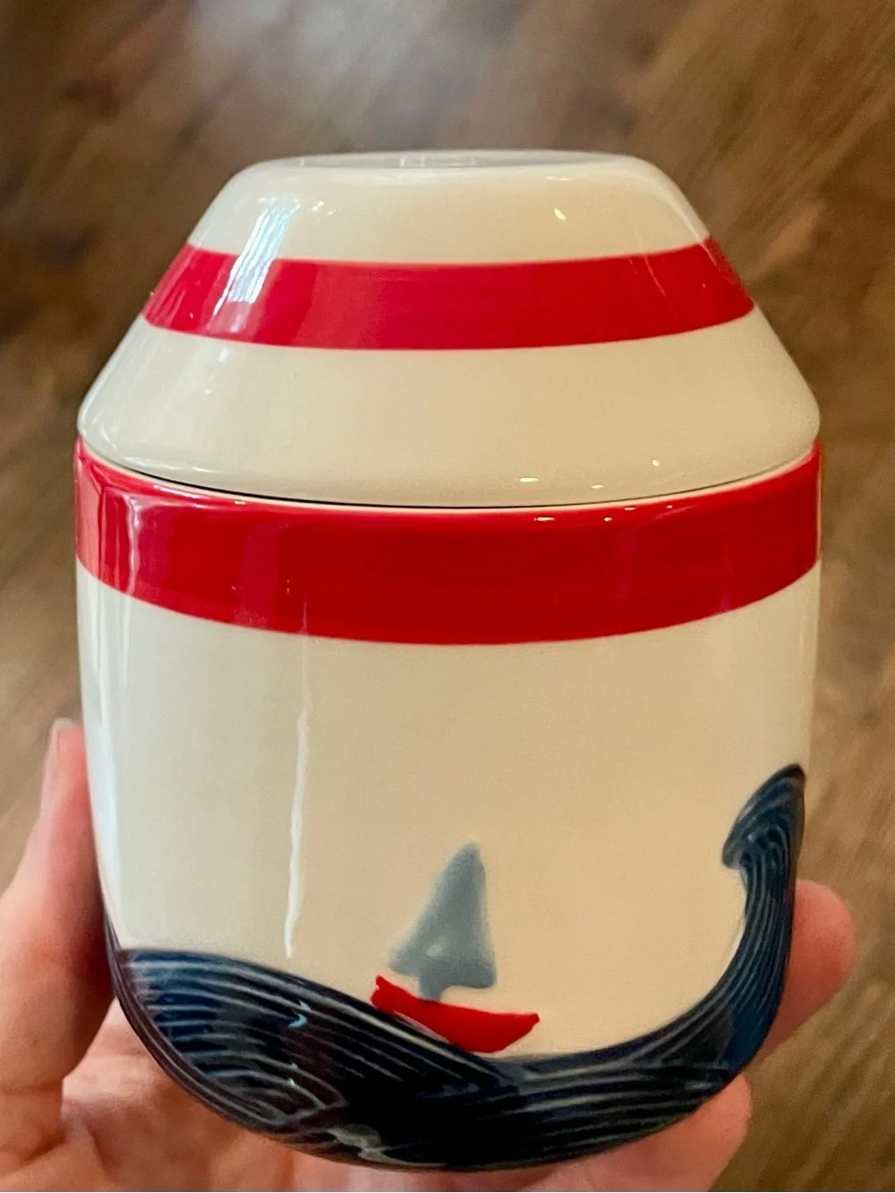 Anthropologie Butter Bell Sailboat Sailing Dish